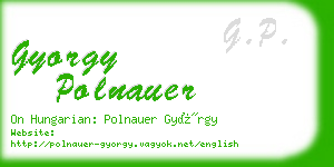 gyorgy polnauer business card